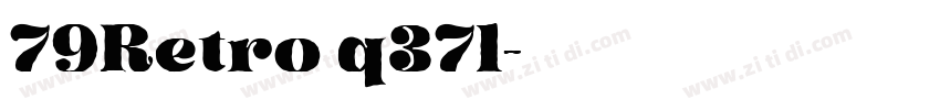79Retro q37l字体转换